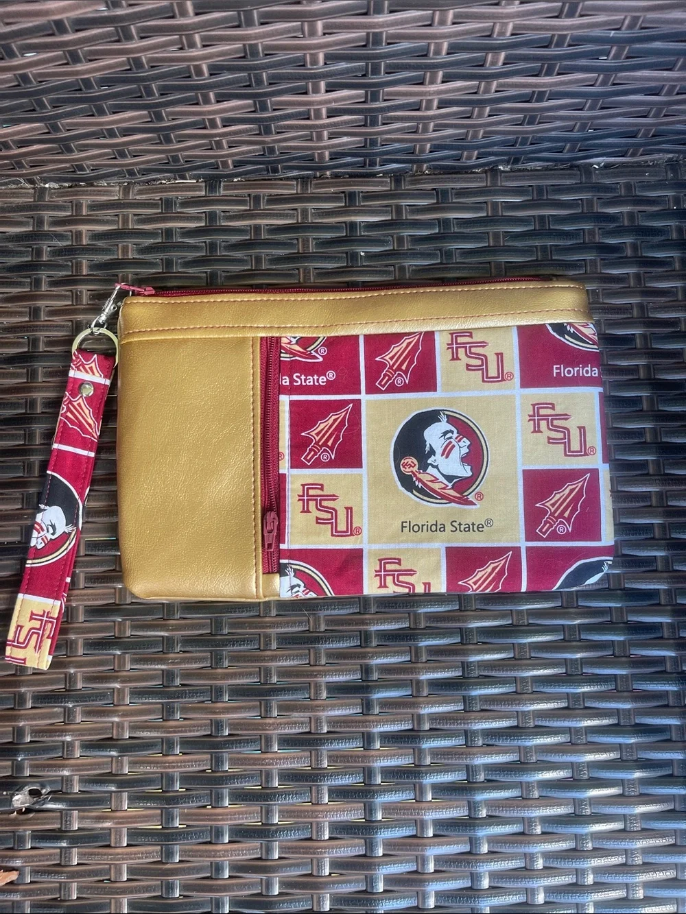 Florida State Garnet and Gold Wristlet Clutch